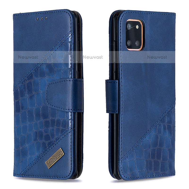 Leather Case Stands Flip Cover Holder B03F for Samsung Galaxy Note 10 Lite