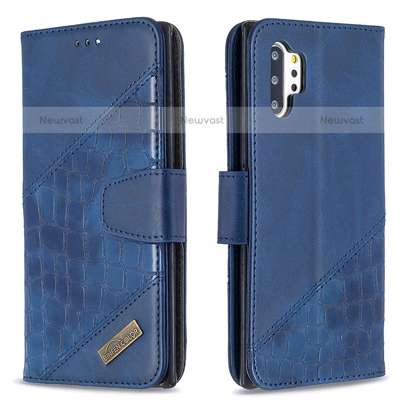 Leather Case Stands Flip Cover Holder B03F for Samsung Galaxy Note 10 Plus 5G