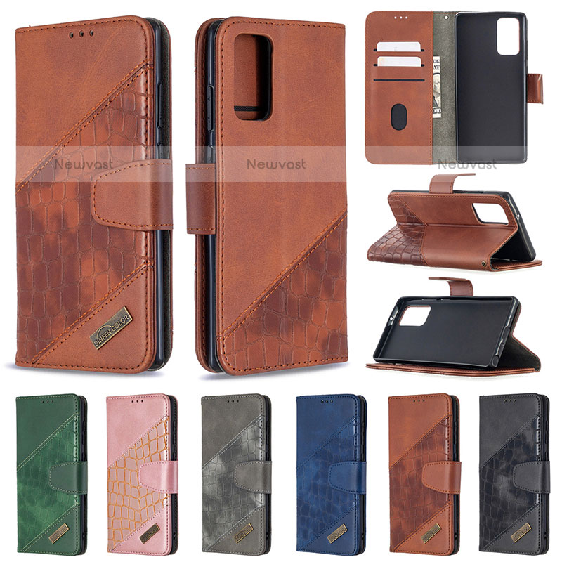 Leather Case Stands Flip Cover Holder B03F for Samsung Galaxy Note 20 5G