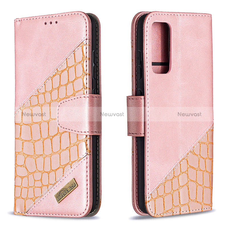 Leather Case Stands Flip Cover Holder B03F for Samsung Galaxy S20 Lite 5G