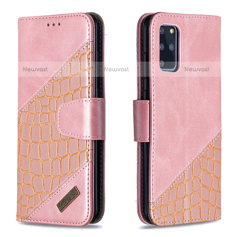 Leather Case Stands Flip Cover Holder B03F for Samsung Galaxy S20 Plus 5G