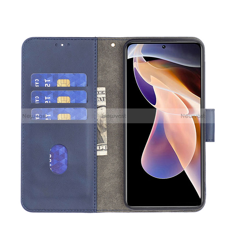 Leather Case Stands Flip Cover Holder B03F for Xiaomi Mi 11i 5G (2022)