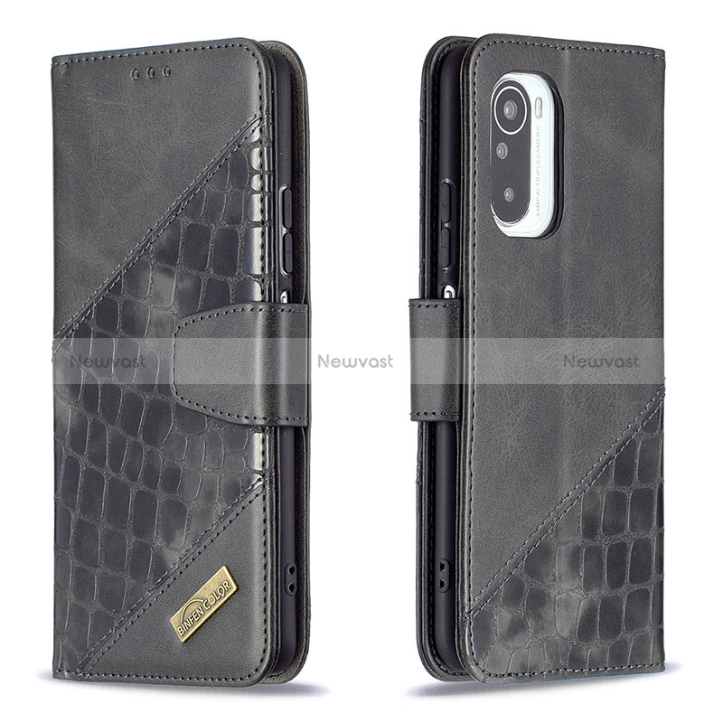 Leather Case Stands Flip Cover Holder B03F for Xiaomi Mi 11i 5G