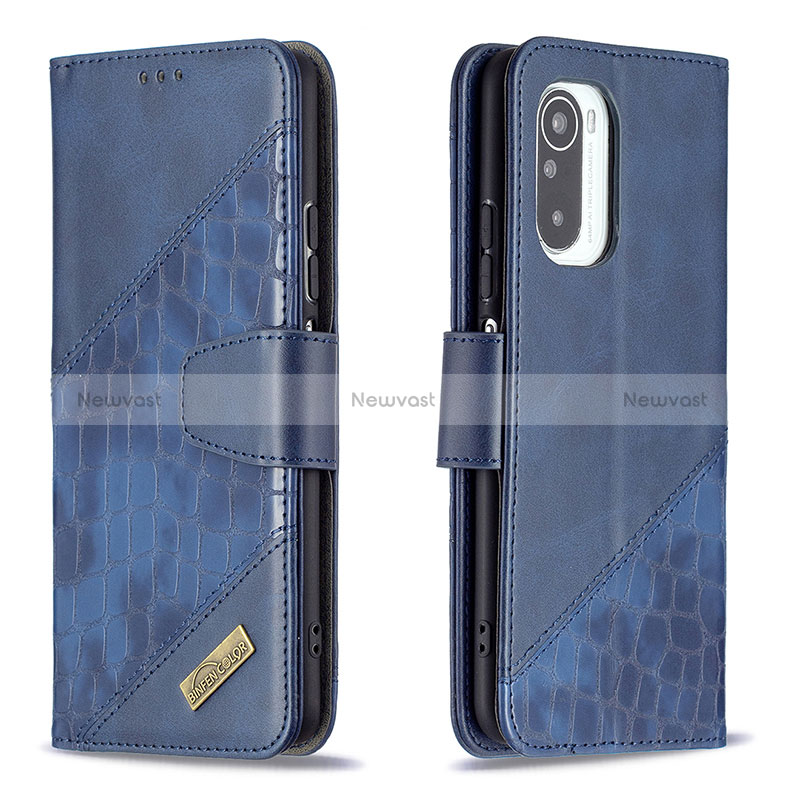 Leather Case Stands Flip Cover Holder B03F for Xiaomi Mi 11i 5G