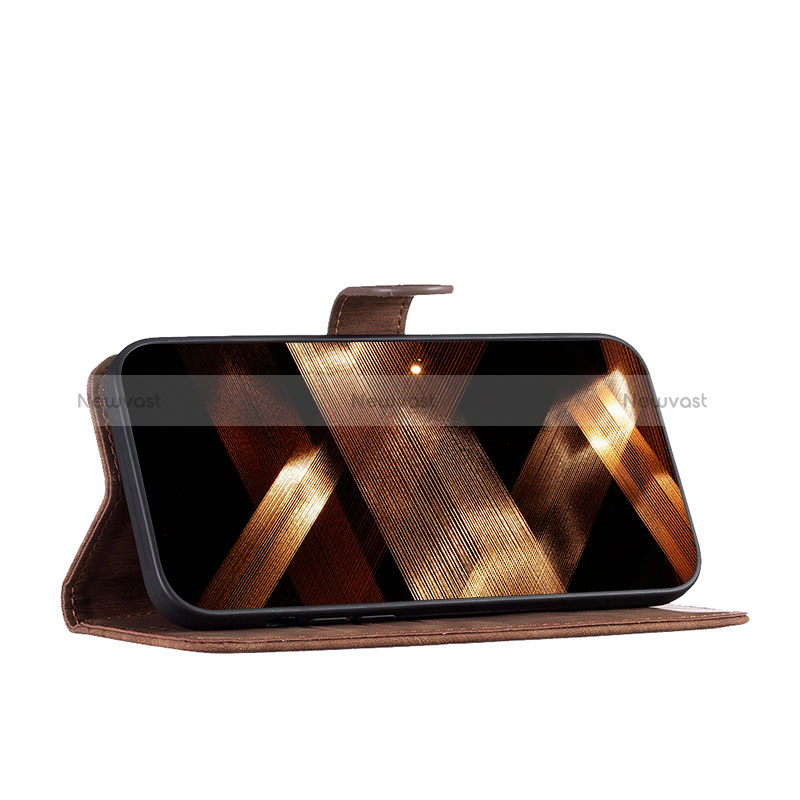 Leather Case Stands Flip Cover Holder B03F for Xiaomi Redmi 12 4G