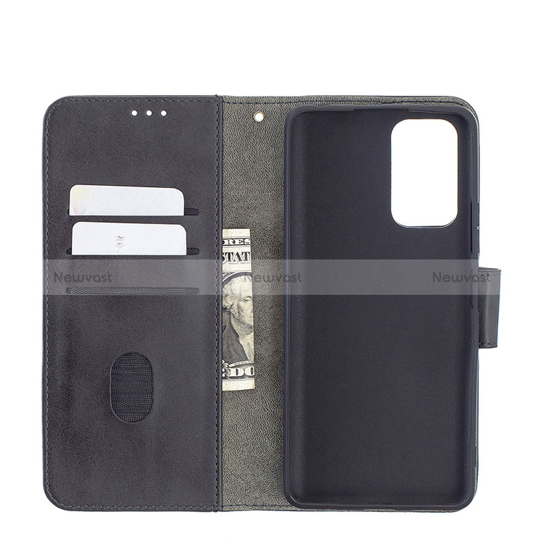 Leather Case Stands Flip Cover Holder B03F for Xiaomi Redmi Note 10 Pro 4G