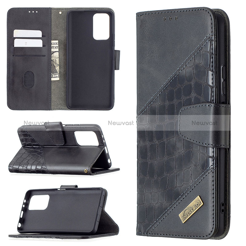 Leather Case Stands Flip Cover Holder B03F for Xiaomi Redmi Note 10 Pro Max