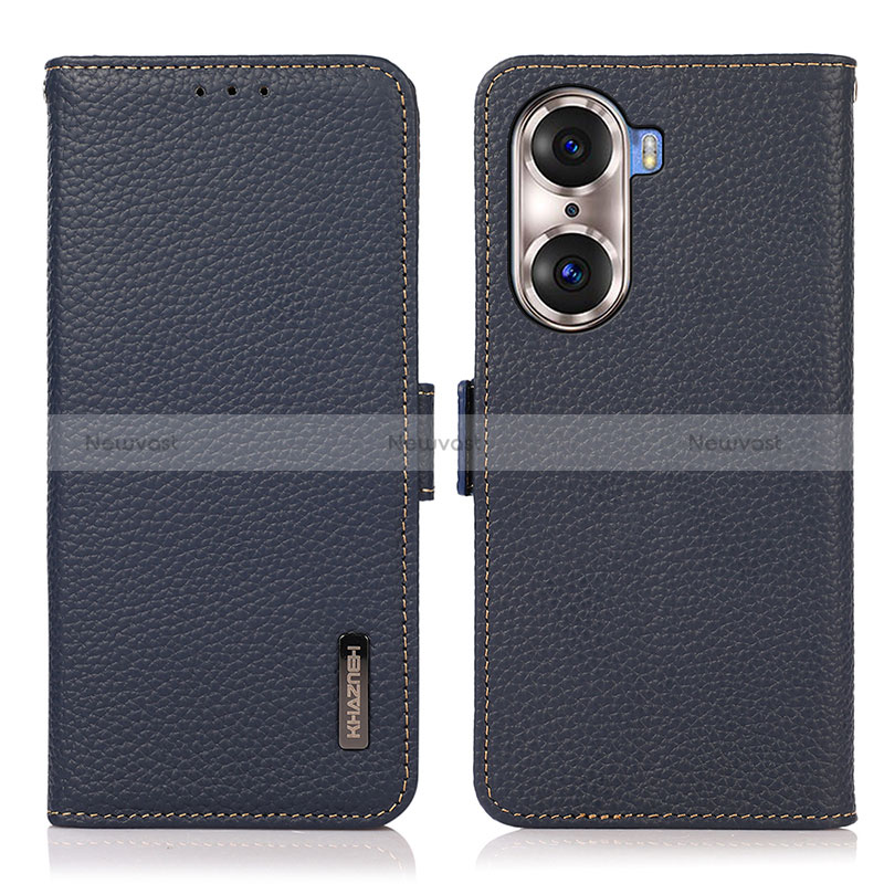 Leather Case Stands Flip Cover Holder B03H for Huawei Honor 60 5G