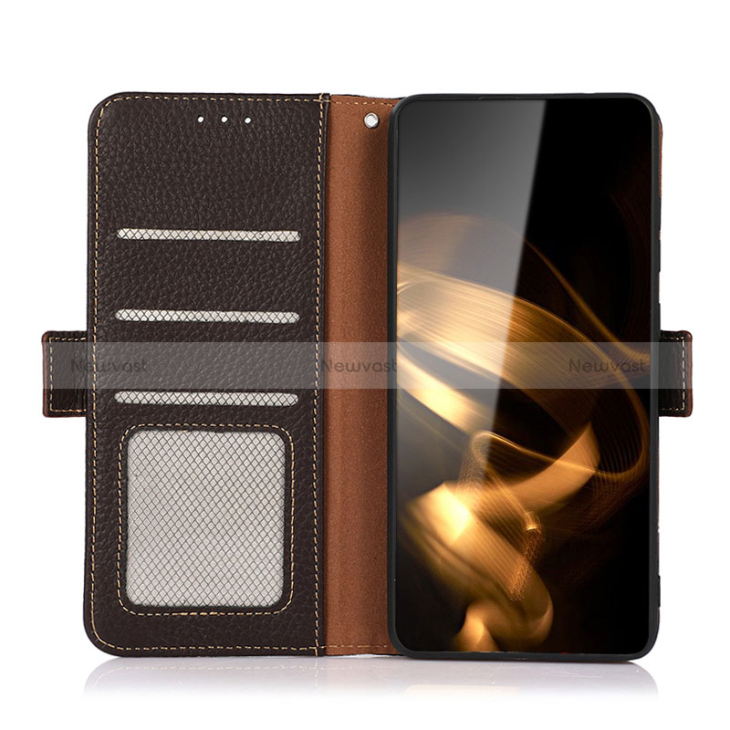 Leather Case Stands Flip Cover Holder B03H for Huawei Honor 80 SE 5G