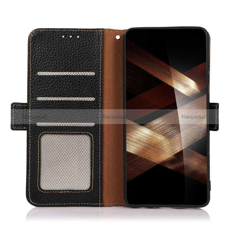Leather Case Stands Flip Cover Holder B03H for Huawei Honor X8b