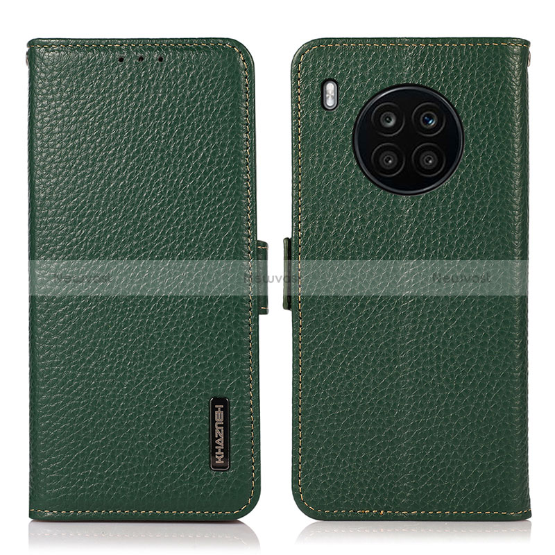 Leather Case Stands Flip Cover Holder B03H for Huawei Nova 8i