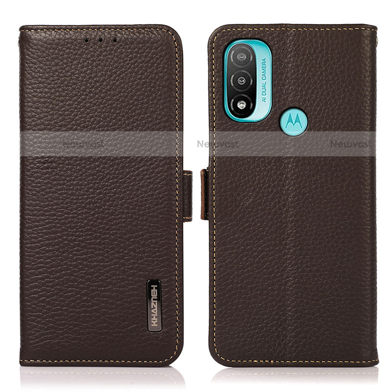 Leather Case Stands Flip Cover Holder B03H for Motorola Moto E20