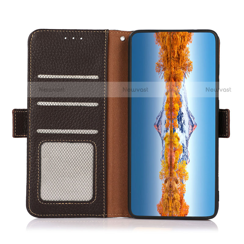 Leather Case Stands Flip Cover Holder B03H for Motorola Moto E30