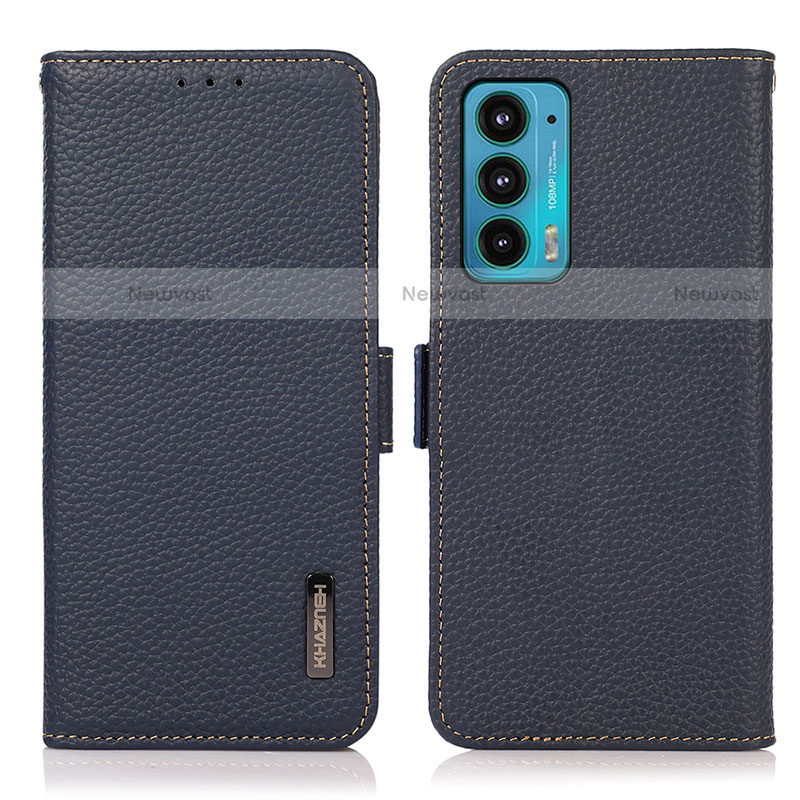 Leather Case Stands Flip Cover Holder B03H for Motorola Moto Edge 20 5G