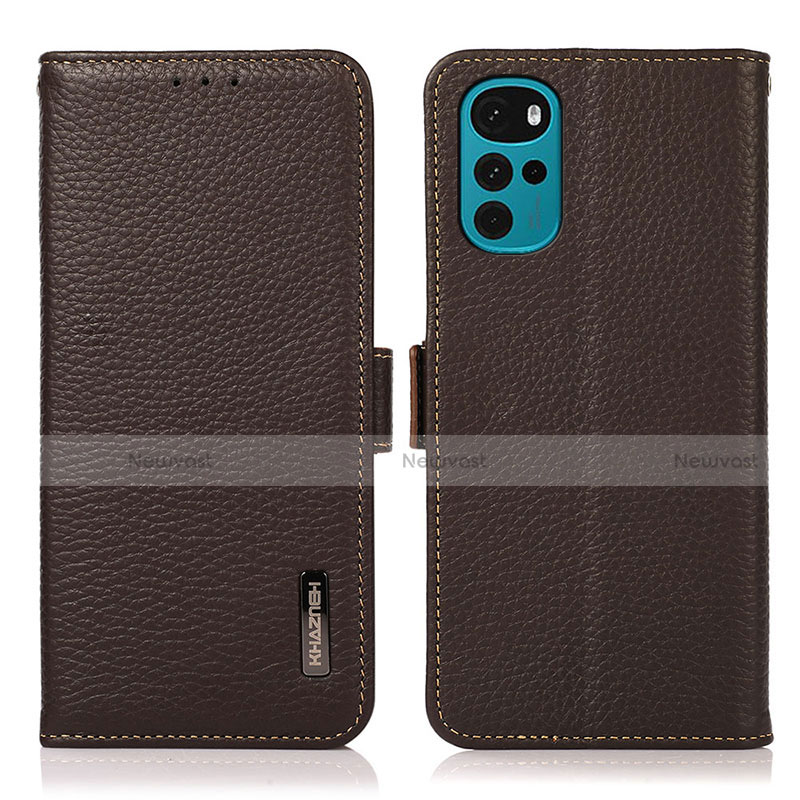 Leather Case Stands Flip Cover Holder B03H for Motorola Moto G22