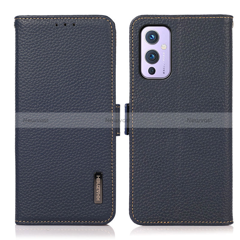 Leather Case Stands Flip Cover Holder B03H for OnePlus 9 5G