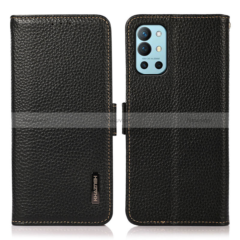 Leather Case Stands Flip Cover Holder B03H for OnePlus 9R 5G