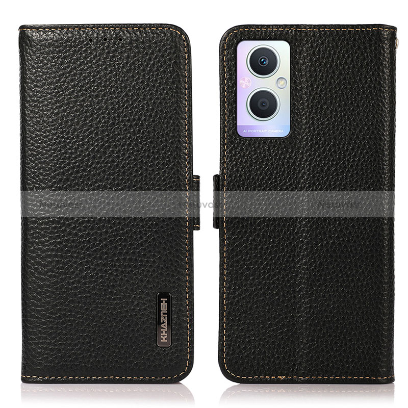 Leather Case Stands Flip Cover Holder B03H for Oppo A96 5G