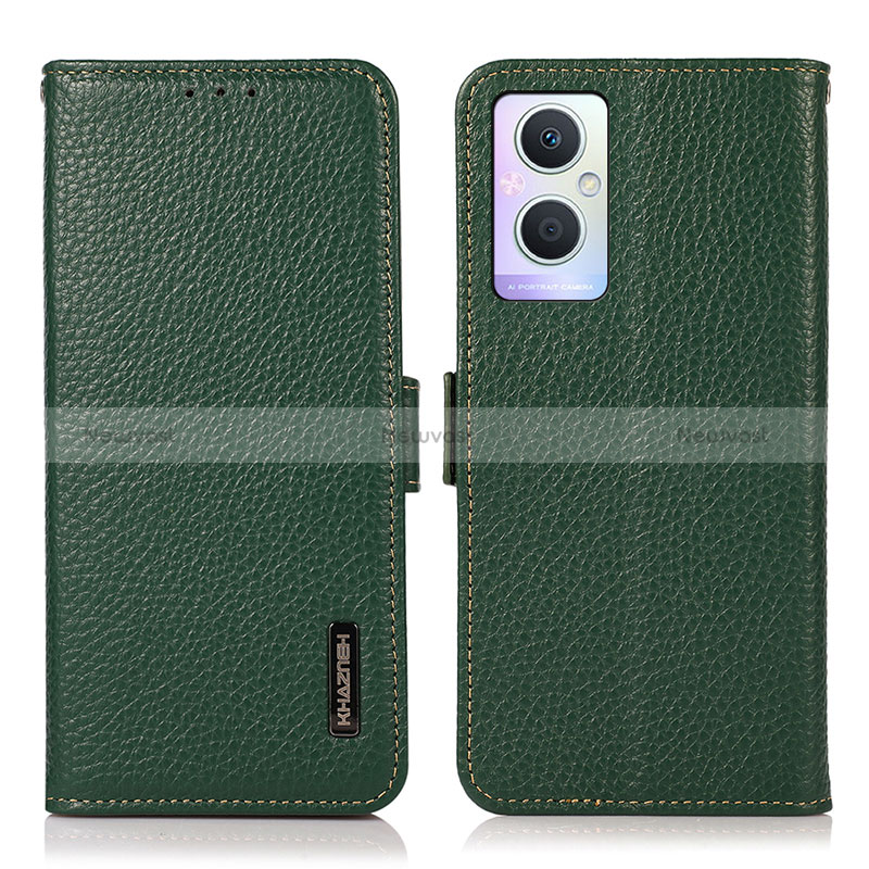 Leather Case Stands Flip Cover Holder B03H for Oppo A96 5G