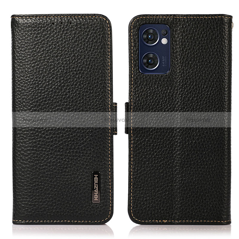 Leather Case Stands Flip Cover Holder B03H for Oppo Find X5 Lite 5G