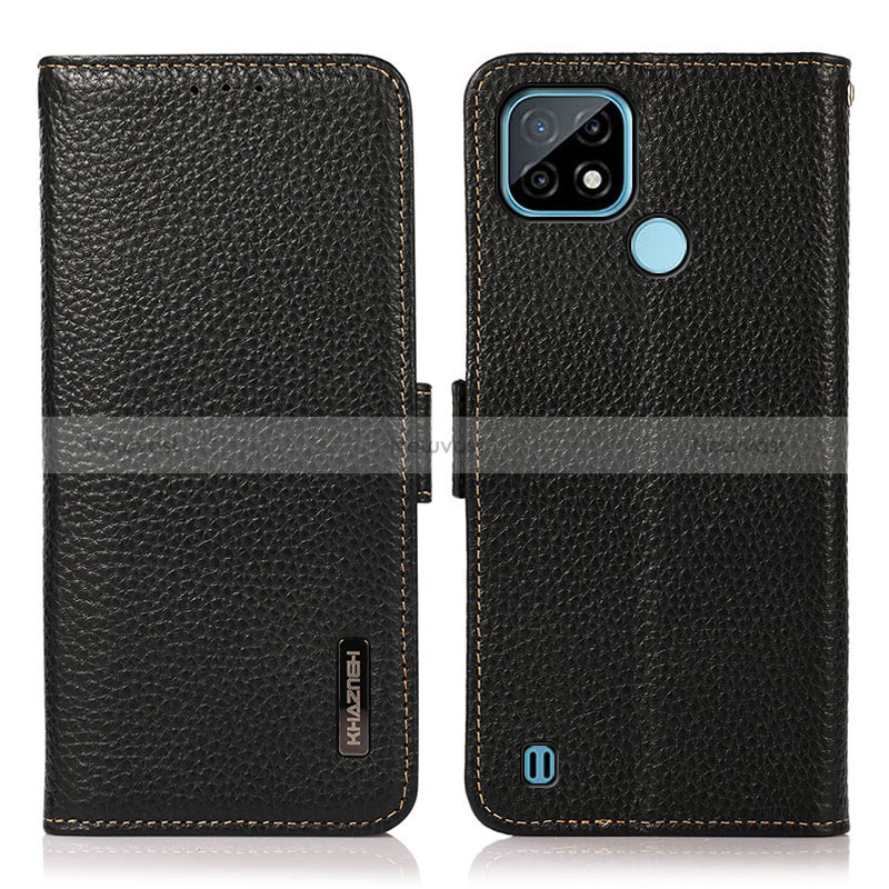 Leather Case Stands Flip Cover Holder B03H for Realme C21