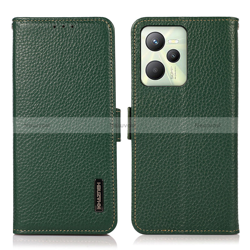 Leather Case Stands Flip Cover Holder B03H for Realme C35