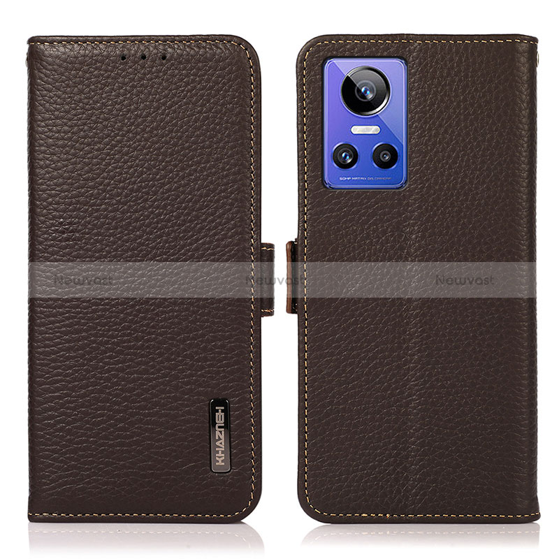 Leather Case Stands Flip Cover Holder B03H for Realme GT Neo3 5G