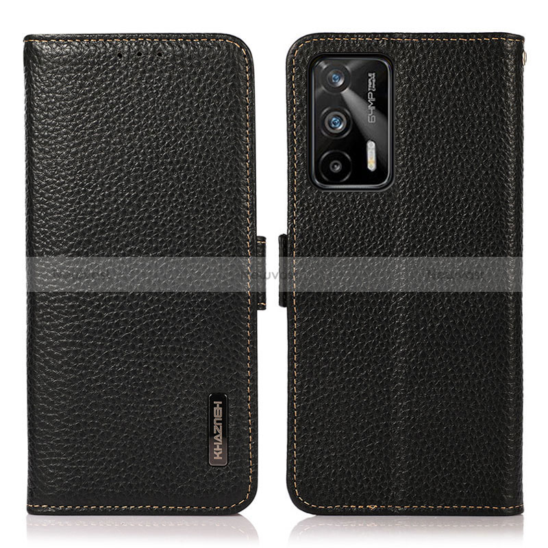 Leather Case Stands Flip Cover Holder B03H for Realme Q3 Pro 5G