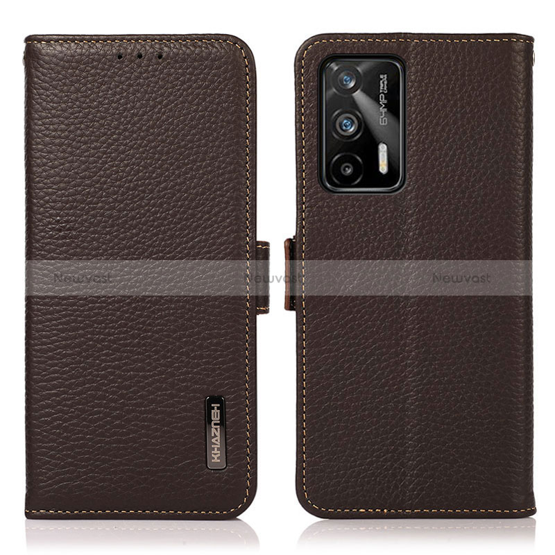 Leather Case Stands Flip Cover Holder B03H for Realme Q3 Pro 5G