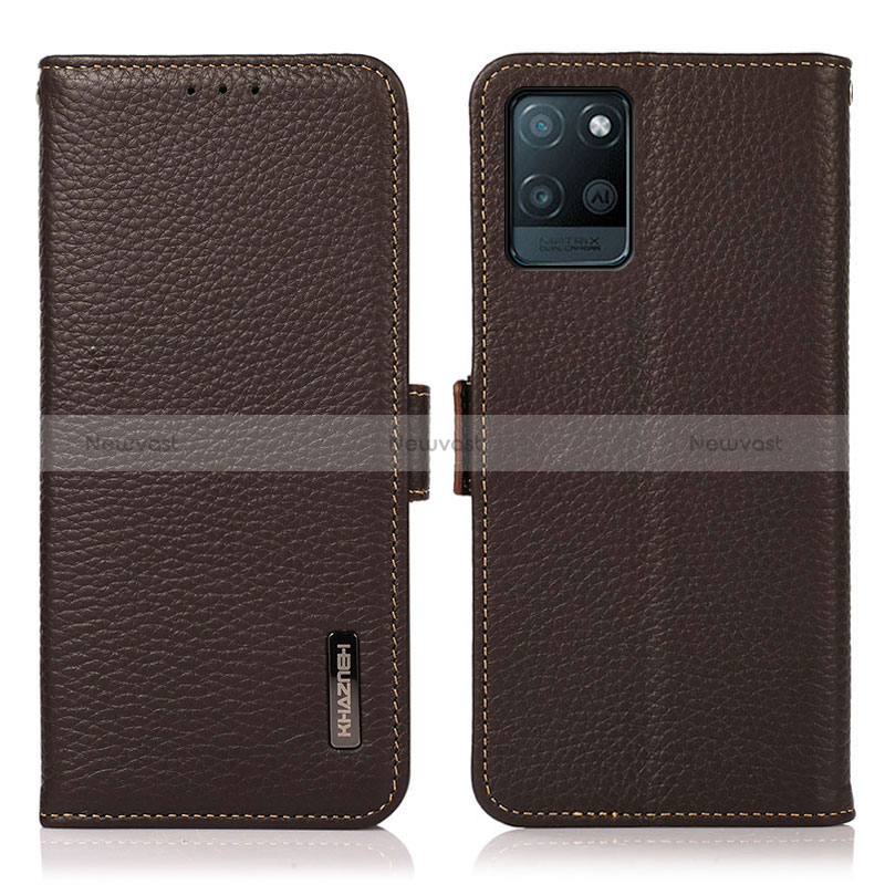 Leather Case Stands Flip Cover Holder B03H for Realme V11 5G