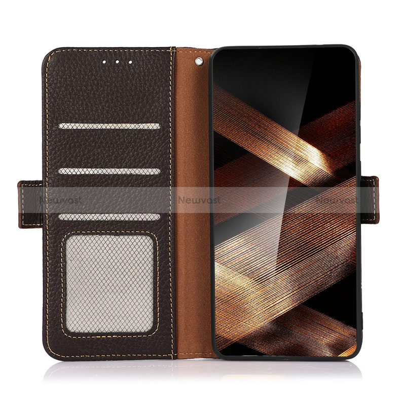 Leather Case Stands Flip Cover Holder B03H for Samsung Galaxy A15 LTE