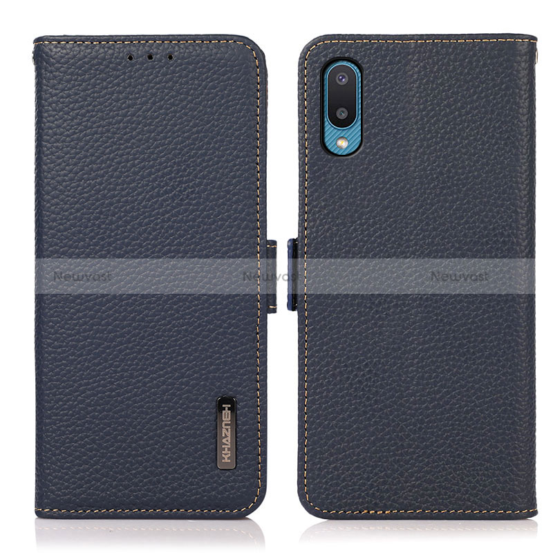 Leather Case Stands Flip Cover Holder B03H for Samsung Galaxy M02