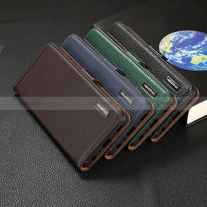 Leather Case Stands Flip Cover Holder B03H for Samsung Galaxy S22 Plus 5G