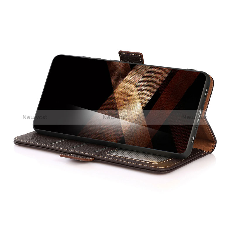 Leather Case Stands Flip Cover Holder B03H for Samsung Galaxy S24 5G