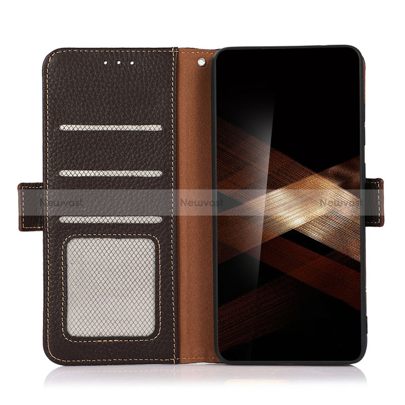 Leather Case Stands Flip Cover Holder B03H for Samsung Galaxy S24 5G