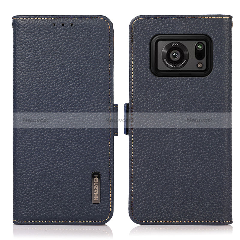 Leather Case Stands Flip Cover Holder B03H for Sharp Aquos R6