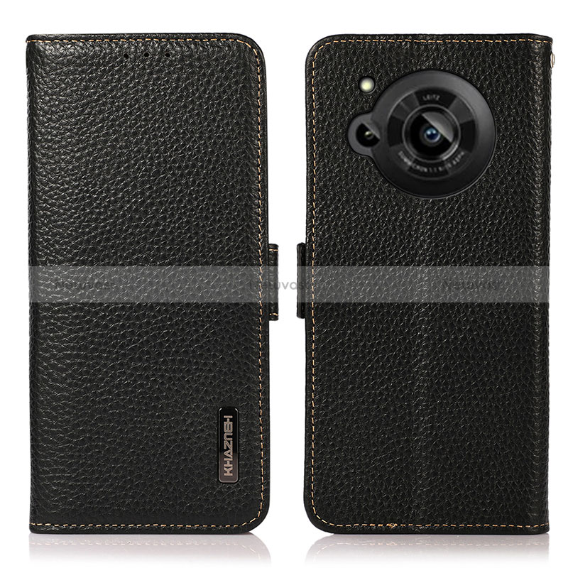 Leather Case Stands Flip Cover Holder B03H for Sharp Aquos R7