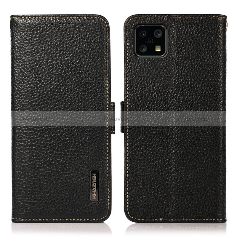 Leather Case Stands Flip Cover Holder B03H for Sharp Aquos Sense4