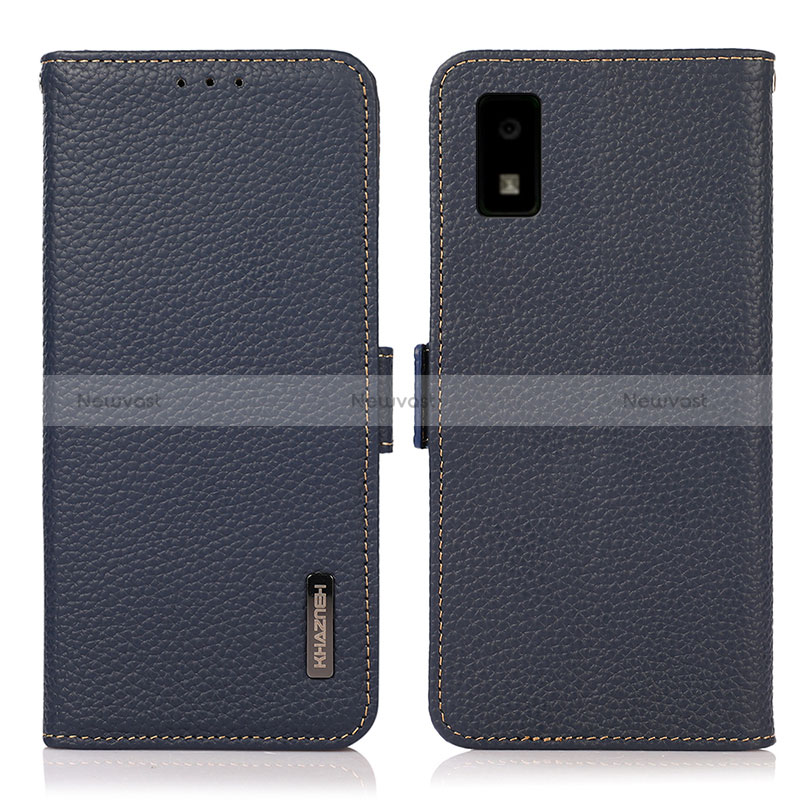 Leather Case Stands Flip Cover Holder B03H for Sharp Aquos wish