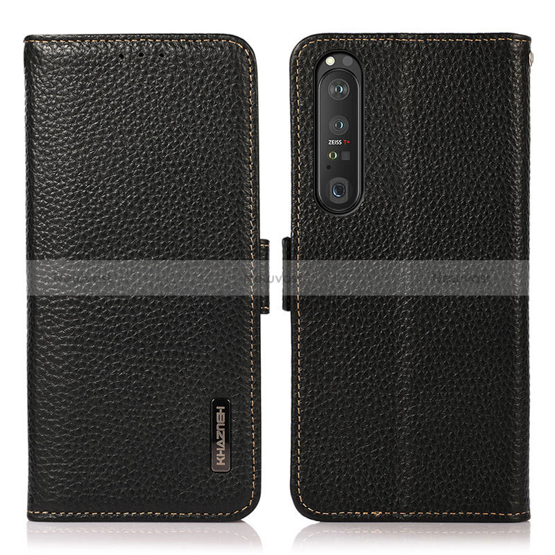 Leather Case Stands Flip Cover Holder B03H for Sony Xperia 1 III