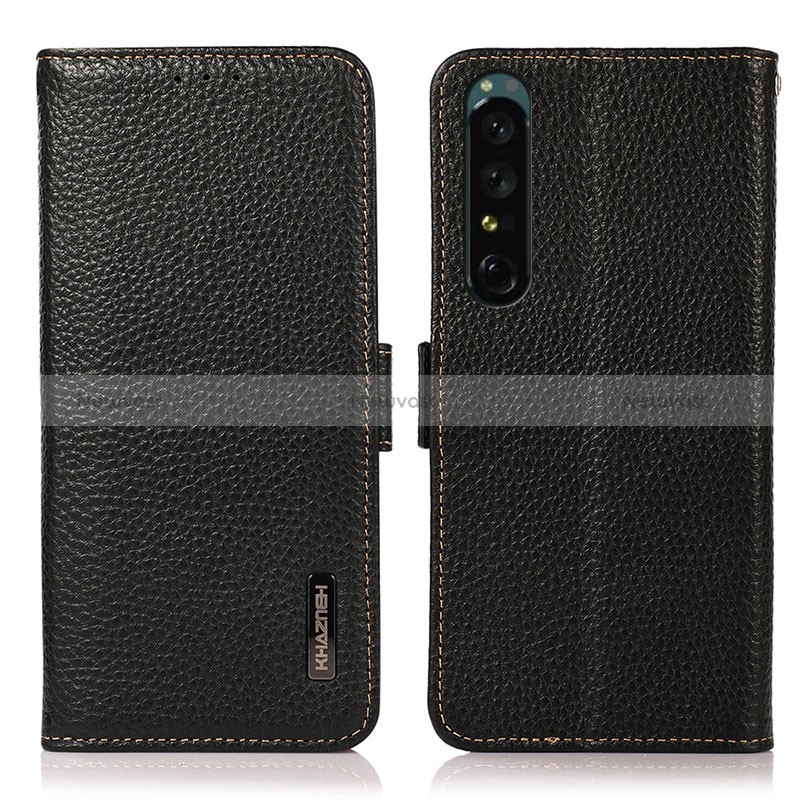 Leather Case Stands Flip Cover Holder B03H for Sony Xperia 1 IV