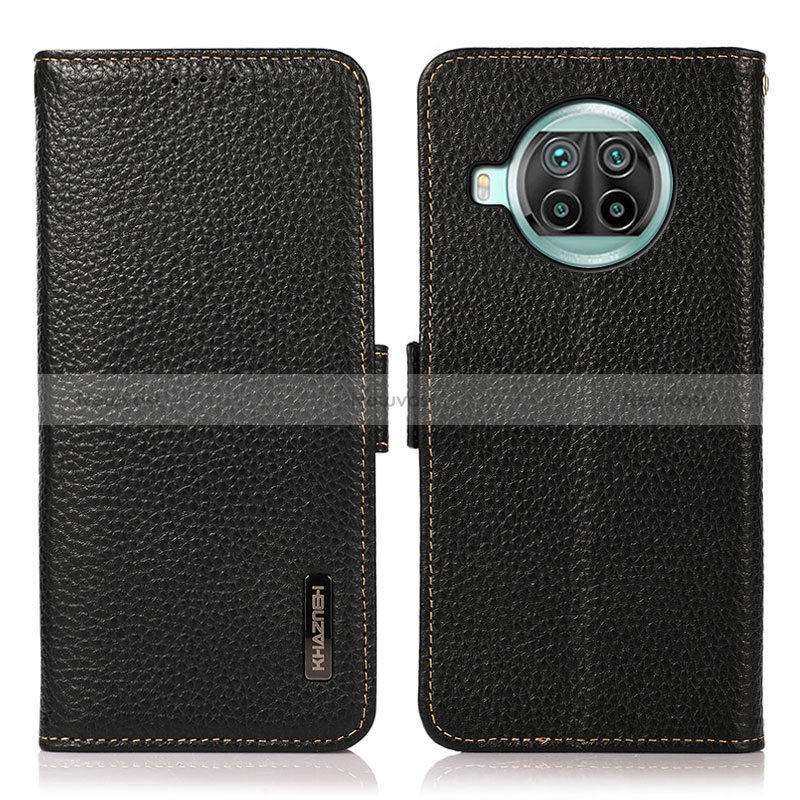 Leather Case Stands Flip Cover Holder B03H for Xiaomi Mi 10T Lite 5G Black