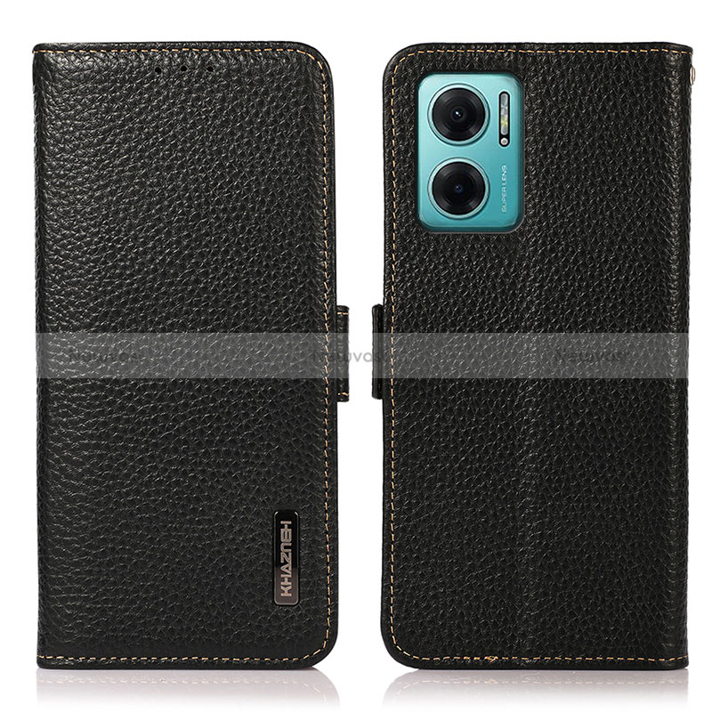 Leather Case Stands Flip Cover Holder B03H for Xiaomi Redmi 10 5G