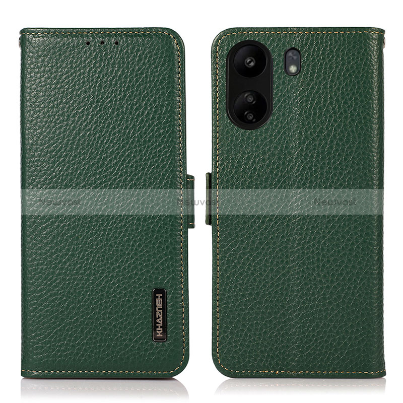 Leather Case Stands Flip Cover Holder B03H for Xiaomi Redmi 13C