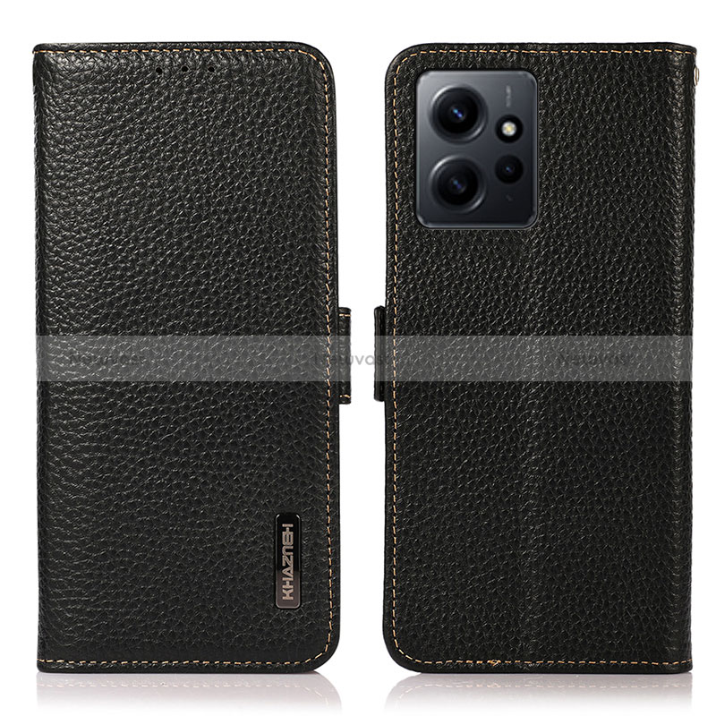 Leather Case Stands Flip Cover Holder B03H for Xiaomi Redmi Note 12 4G