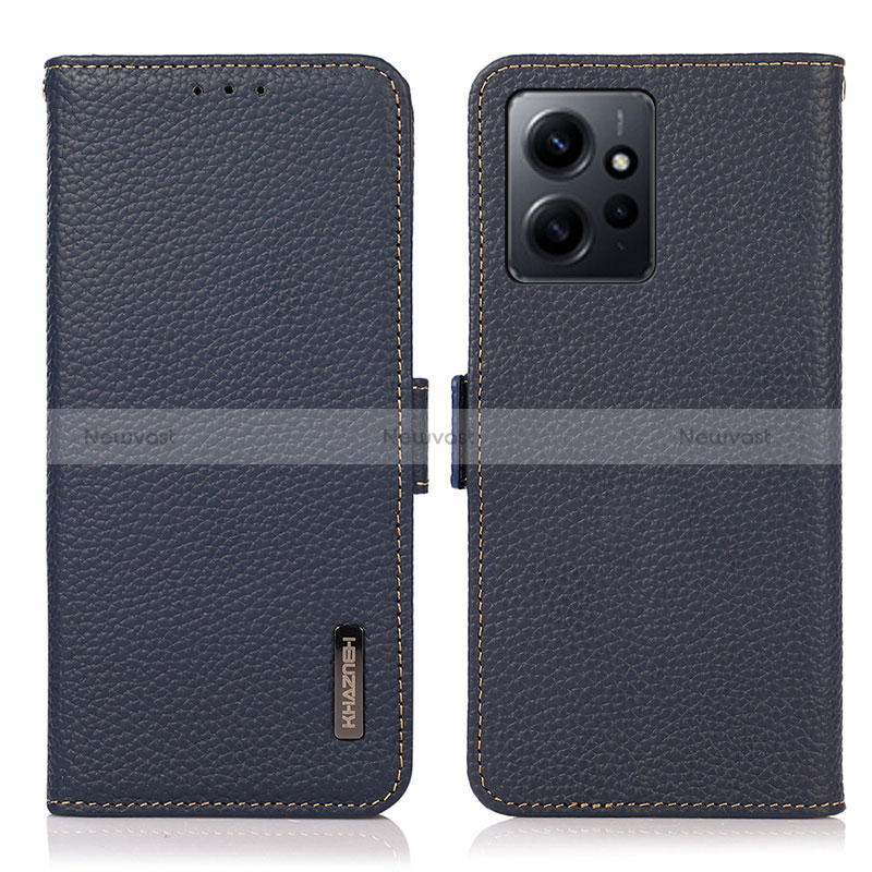 Leather Case Stands Flip Cover Holder B03H for Xiaomi Redmi Note 12 4G