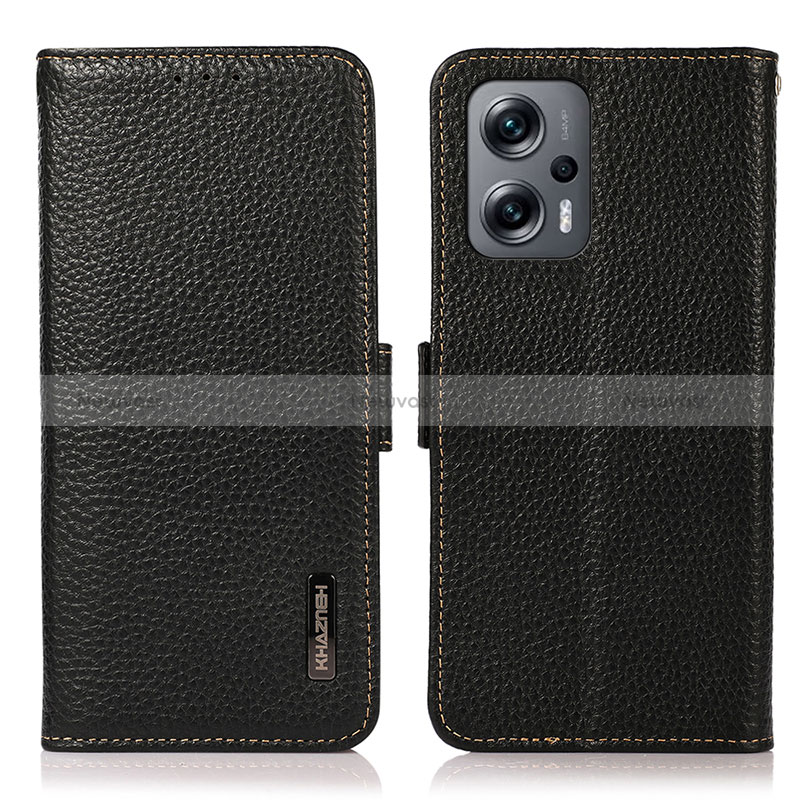 Leather Case Stands Flip Cover Holder B03H for Xiaomi Redmi Note 12T Pro 5G