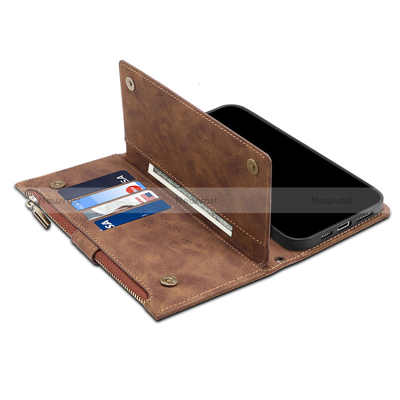 Leather Case Stands Flip Cover Holder B03S for Google Pixel 7 Pro 5G