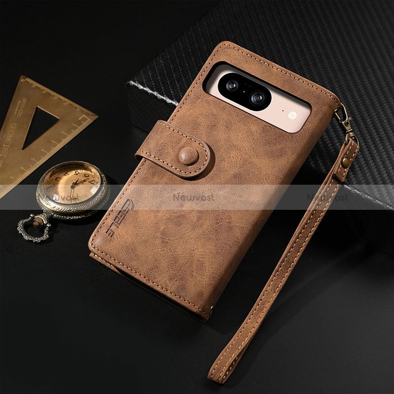 Leather Case Stands Flip Cover Holder B03S for Google Pixel 8 5G