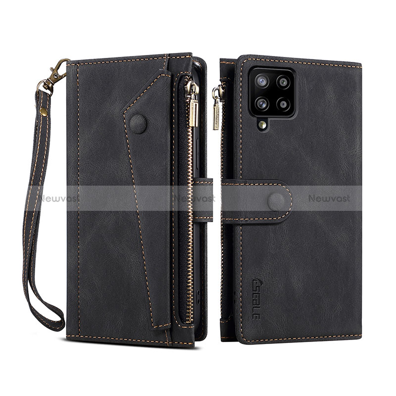 Leather Case Stands Flip Cover Holder B03S for Samsung Galaxy A42 5G